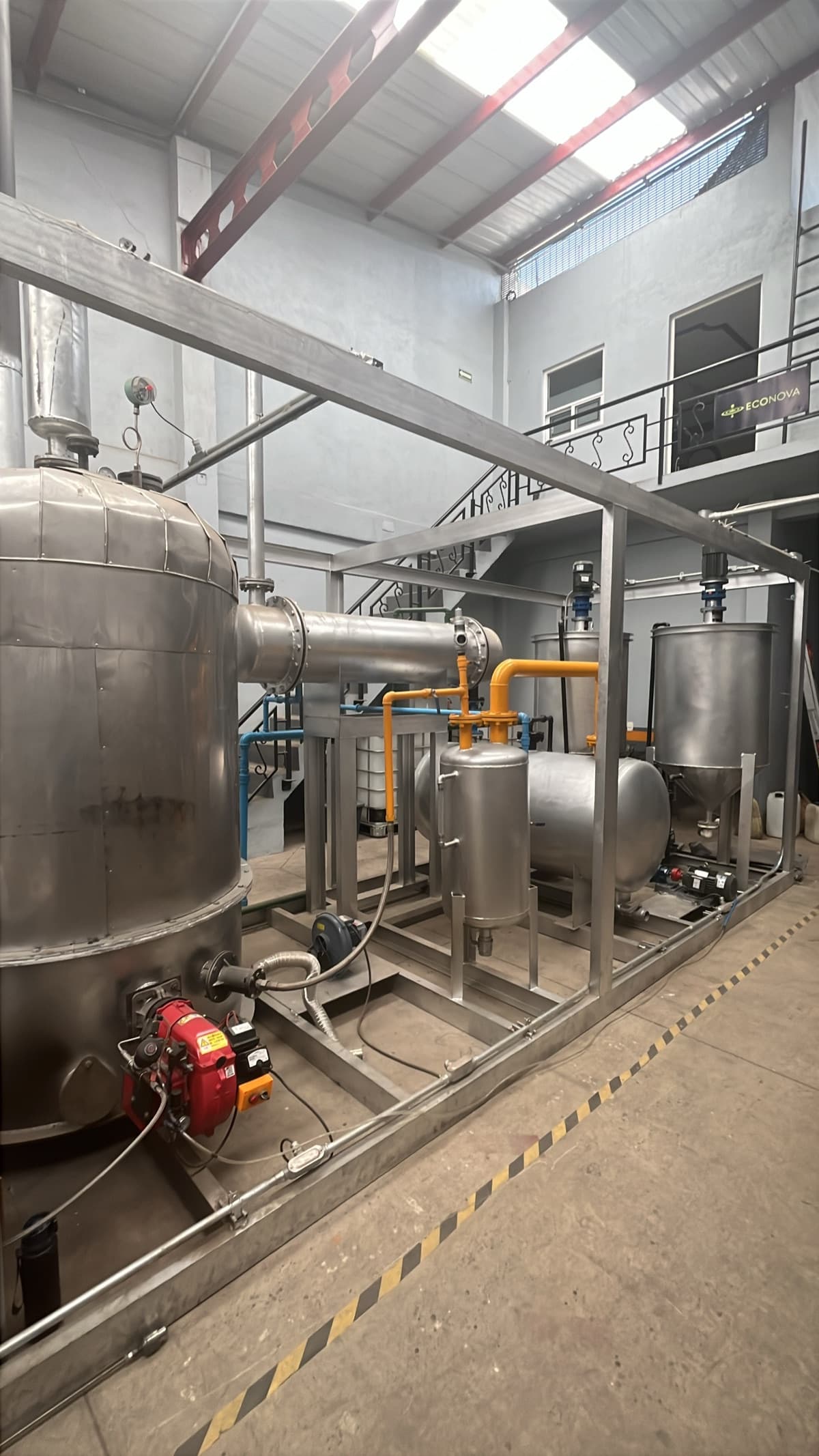 Reactor de destilación EcoNova en planta Lerma